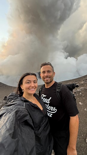 Visited Mt Yasur on Tanna Island standing on the edge of an active volcano in Vanuatu is something I’ll never forget. The power of this place is unreal 🌋 @vanuatuislands #mtyasur | Travelphotoskiwi