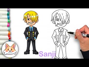 How to Draw Sanji from One Piece | Easy Step-By-Step
