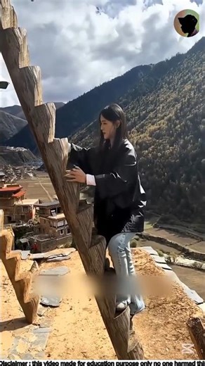 চিনের মানুষ যেভাবে সিড়ি বানায়