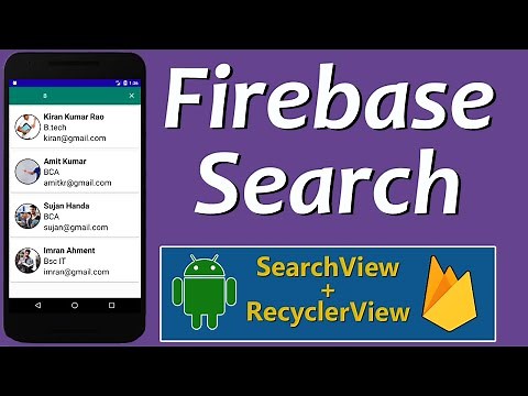 How to search in Firebase database Android