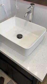 Custom vanity countertop #diy #homeimprovement #countertops #stone #vanity #bathroomremodel #bath￼