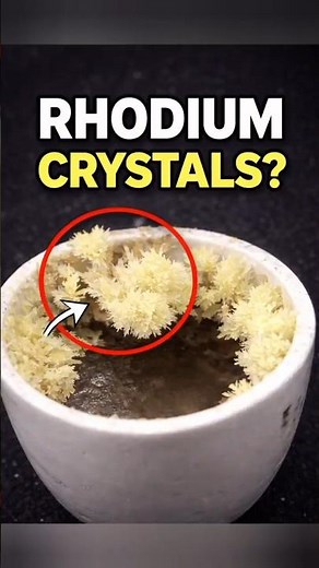 I Found Rhodium Crystals Inside a Rock (Rare & Unstable!) #science #minerals