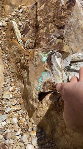 Digging for turquoise at the Royal Blue Mine at Royston. | Chris Rose