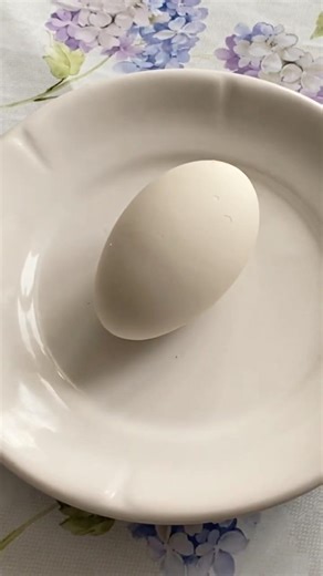 Boiled goose egg tastes very delicious 😋