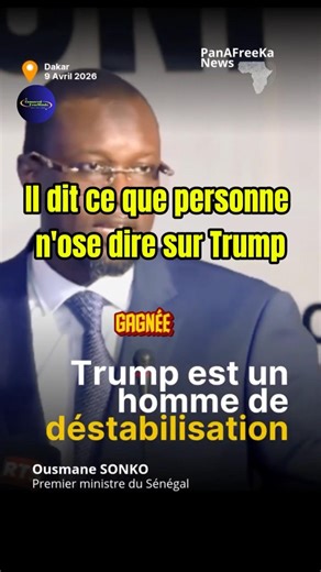 Trump et le chaos mondial : La vérité du Sénégal