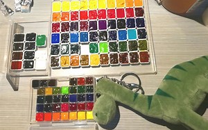 【开箱＆测评】买mg水彩竟然送美捷乐分装？mg格雷姆色卡制作