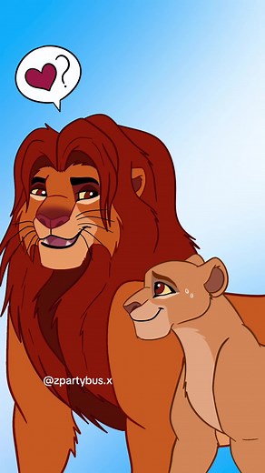 Creating Kiara and Kovu Fanart from The Lion King