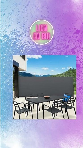 IDMarket 4m Retractable Screen - How to Create a Private Space on Your Terrace in 5 Minutes