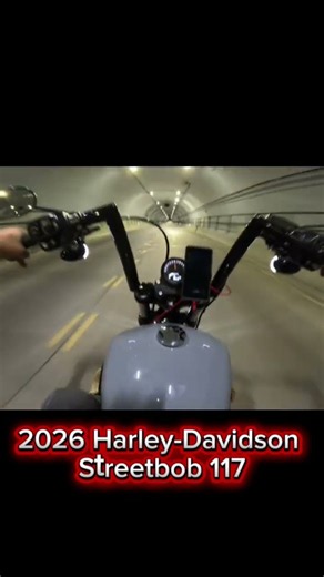 2026 Harley-Davidson Street Bob 117 | Tunnel Exhaust Sound 🔥🏍️ #MotoVlog #HarleyExhaust #HarleySound