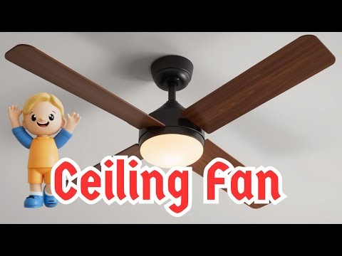 Babies LOVE This Ceiling Fan 😍 | Rotating Fan Visuals for Baby Focus, Calm & Happy Time