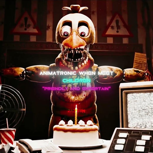 Animatronic When Meet Night Guard 💀 | FNAF EDIT | #edit #shortsvideo #fnaf