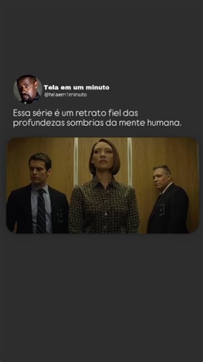 Essa série é o espelho perfeito do lado sombrio da psicologia humana. Mindhunter não apenas fala sobre serial killers, ela faz você sentar com eles, entendê-los e questionar a tênue linha entre curiosidade e obsessão. 🎬 Mindhunter (2017–2019) Criado por: Joe Penhall Produzido por: David Fincher 📺Onde encontrar: Link da bio 🔗 @telaem1minuto #mindhunter #davidfincher #thriller #drama #filmes #cinema #fypシ #tendência #séries #suspense #amantedecinema #cinema | Tela em um Minuto