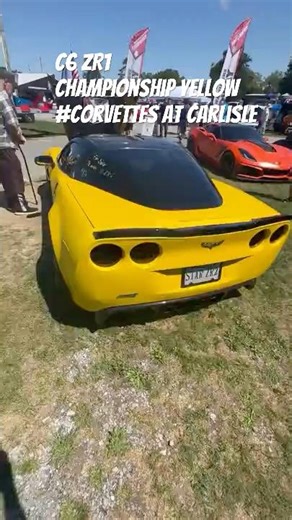 C6 ZR1 in Yellow at #Corvettes at Carlisle