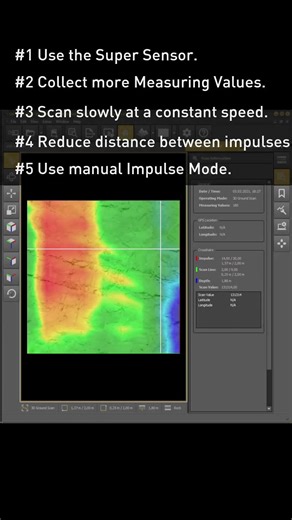 Quick Scan Check | Tip 3: Scan in high resolution: Super Sensor + Manual Impulse Mode | OKM Rover C4