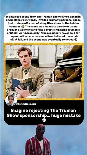 The Truman Show Had a Deleted Nike Product Placement Joke 😭 | The Truman Show (1998)