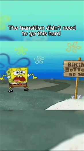 Spongebob transitions going HARD 😮‍💨 #memes #funny #viral #spongebob