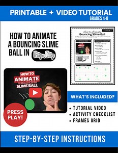 FLIPACLIP Animation | Step-by-Step Video Tutorial - Animate a Slime Ball