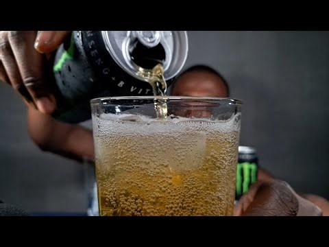 ASMR DRINKING | ICE COLD MONSTER ENERGY DRINK ASMR WITH ICE