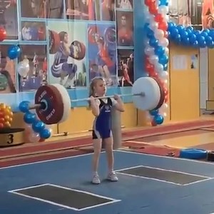 36K views · 1.2K reactions | At only 6 years old, this little girl has an impressive 26kg (57lbs) clean & jerk! What a beast! | Female Fitness Models | Facebook