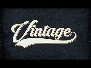 Creating Vintage Text Styles - Photoshop Course for Beginners