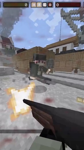 Lucky shotgun shots! Then died anyways… #minecraft #blockfront