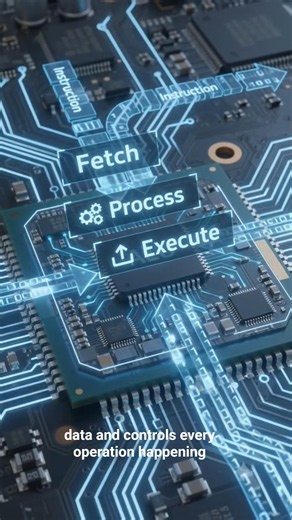 ⚡ Microprocessor Explained in 30 Seconds | The Brain of Every Computer | Electronics Basics #Shorts