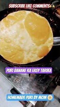 Puri Banane Ka Easy Tarika|How to Make Crispy Puri at Home 😋