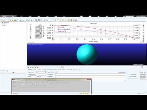 MSC ADAMS tutorial falling stone