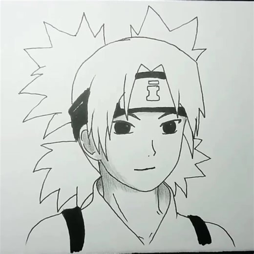 Cara Menggambar Anime Temari dari Naruto
