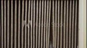 hvac filter replacing. Replacing the filter in the central ventilation system, furnace. Replacing Dirty Air filter for home central air conditioning system. Change filter in rotary heat exchanger