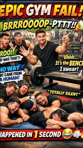 FART EVER 💨💥 Whole Gym Froze INSTANTLY! 😂🔥#shorts #funny #usa