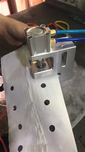 15mm round hole puncher. #holepunch #machine #factory