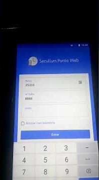 utilizando o app secullum ponto web
