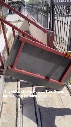 How to Turn Stairs into a Ramp (Hidden Design)