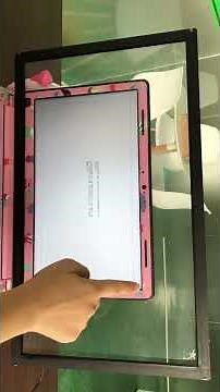 calibration video of an IR touch frame