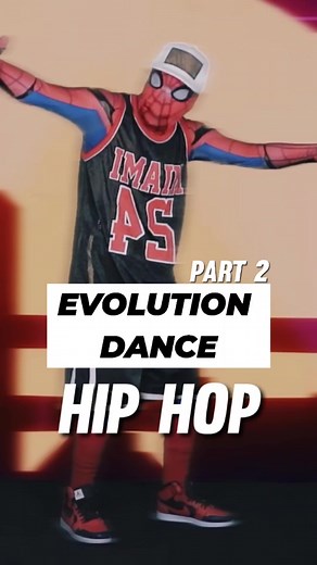 EVOLUTION OF DANCE - HIP HOP 2 #evolutiondance #HipHop #spiderman #dancer #streetdance #nostalgic #disco #groove #80s #90 #rap #goviral