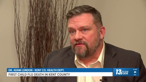 Kent County Health Department confirms first pediatric flu death of season