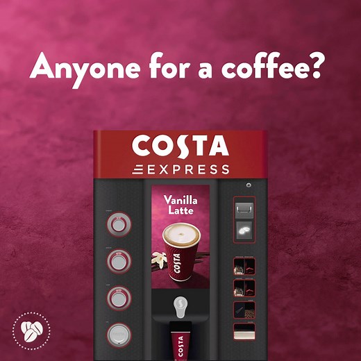 Our Costa Express machines are here to keep you going, and can be found in your local Tesco, Sainsbury's, Coop, Morrisons & petrol stations across the nation. Same quality beans and fresh milk as our stores☕ Find your nearest machine here; https://www.costa.co.uk/locations/store-locator | Costa Coffee