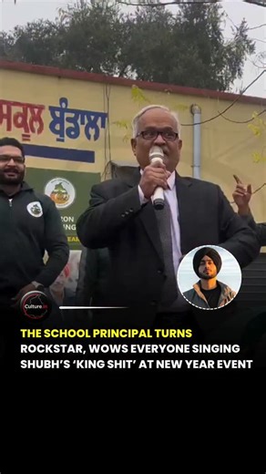 PANJABI CULTURE on Instagram: "The Principal Who Turned Rockstar: Singing Shubh’s ‘King Shit’ at New Year 2026 A school principal surprised everyone during the New Year celebrations by taking the stage and performing Shubh’s hit “King Shit”. Students and staff were left amazed by the energy and confidence in the performance. Clips of the performance quickly went viral on Instagram and Facebook, with viewers praising the principal’s bold choice of music and lively stage presence. This fun and une