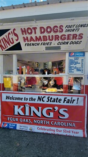 Get you a Bright Leaf 🌭 at King’s in the Midway near the Grandstand 😋 | Bright Leaf Hot Dogs