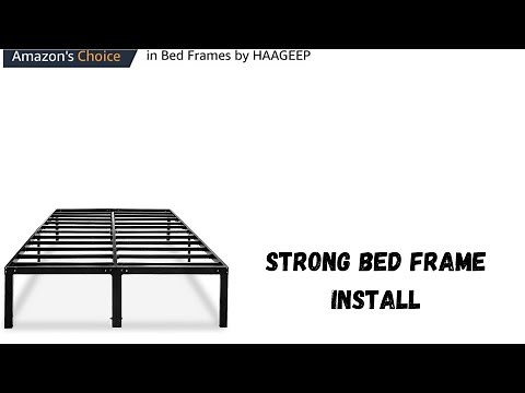 Metal Platform Bed Frame Queen Size Heavy Duty 14 Inch Beds No Box Spring install