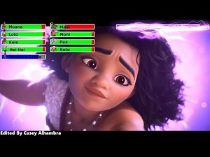 Moana 2 (2024) Final Battle with healthbars 2/2