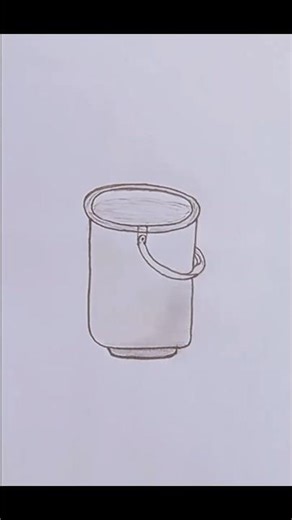 How to draw bucket / bucket drawing /বালতি আঁকা /balti drawing #shorts #foryou #drawing #art #ink