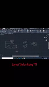 Layout Tab missing? Here's how to enable it. #autocad #cad | Mech-Arch CAD Solutions