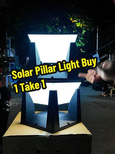 BUY 1 TAKE 1 Solar Gate Lamp IP67 Naterproof Automatic Switch Three-colom Dimming Outdoor LED Lawn Lamp for Villa Courtyard Garden Wall Decorative Lighting #BOSSTANTE #TRENDING #SOLARLIGHT #SOLARLIGHTS #solar