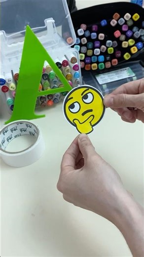 Cute diy emoji stickers 🌟 #handmade #sticker #art #sticker #craft #youtubeshortsviral