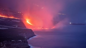 La Palma volcano: Lava flowing into sea expands Spanish island