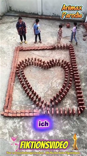 The perfect domino effect! 🧱😍🚀