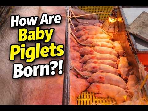 How are baby piglets born?