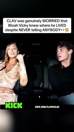 #Clav was genuinely WORRIED that #WoahVicky knew where he LIVED despite NEVER telling anyone👀😨